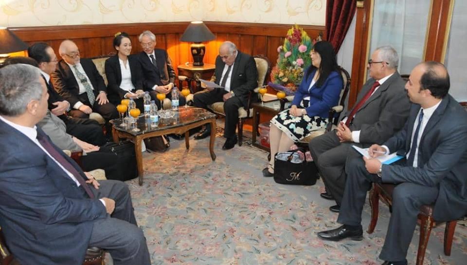 رئيس استئناف القاهرة يستقبل وفد ياباني (1)                                                                                                                                                              