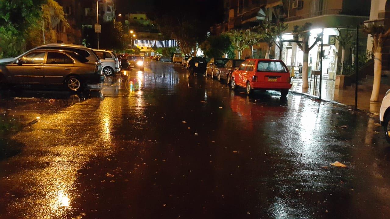 الامطار في شوارع السويس 