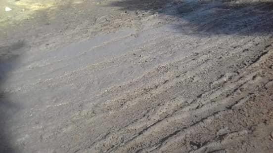 اثار الوحل واضحة في طريق رئيسي لمعهد طليس الازهري بمطوبس                                                                                                                                                