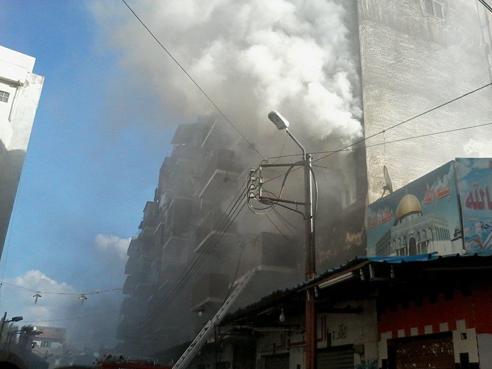 حريق بمكتب ضرائب عقارية في طنطا الغربية (1)                                                                                                                                                             