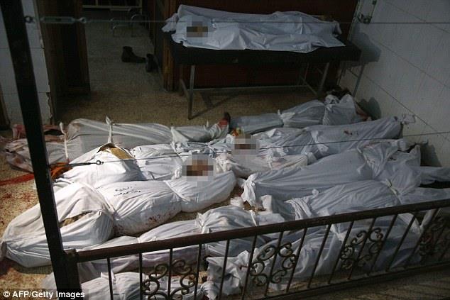 ضحايا قصف غوطة دمشق (1)                                                                                                                                                                                 