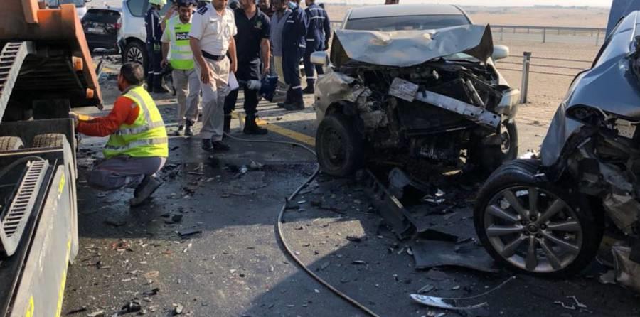 حادث تصادم 44 مركبة في الإمارات (1)                                                                                                                                                                     