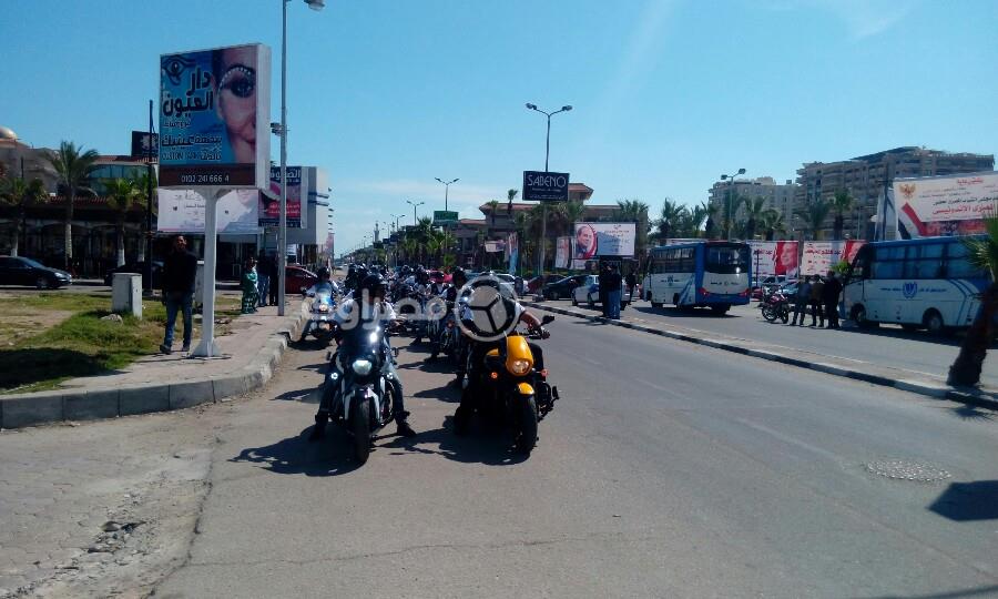 مسيرة بالدراجات البخارية للحث على المشاركة في الانتخابات ببورسعيد (2)                                                                                                                                   