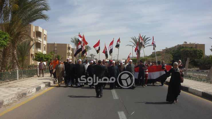 مسيرة للعاملين بالأزهر بجنوب سيناء لدعم الانتخابات (1)                                                                                                                                                  