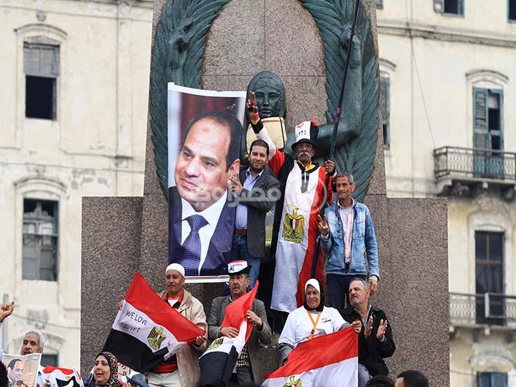 الإسكندرية تبدأ الاحتفالات بفوز السيسي (1)                                                                                                                                                              