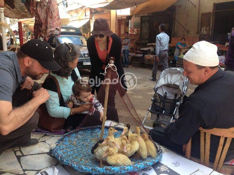 السائح الامريكي خلال تفقده المعالم السياحية في مدينة فوه بكفرالشيخ (1)                                                                                                                                  