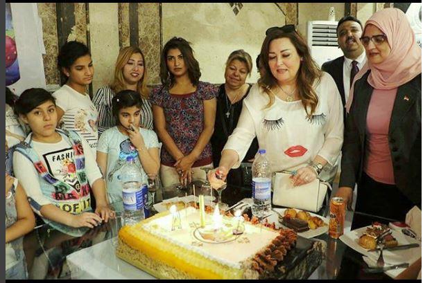 نهال عنبر تزور دار أيتام وتحتفل بعيد ميلاد 4 بنات (1)                                                                                                                                                   