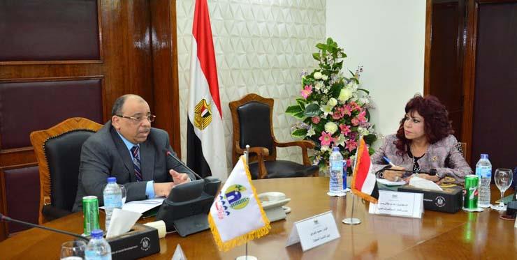 اجتماع وزير التنمية المحلية واتحاد المستثمرات العرب (1)                                                                                                                                                 