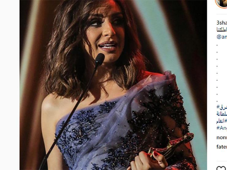 أنغام تتسلم جائزة أفضل مطربة عربية في حفل جوائز الـبياف                                                                                                                                                 