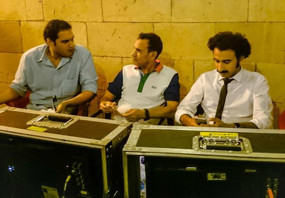 على ربيع مع مؤلف المسلسل اياد ابراهيم ومخرجه وائل احسان                                                                                                                                                 