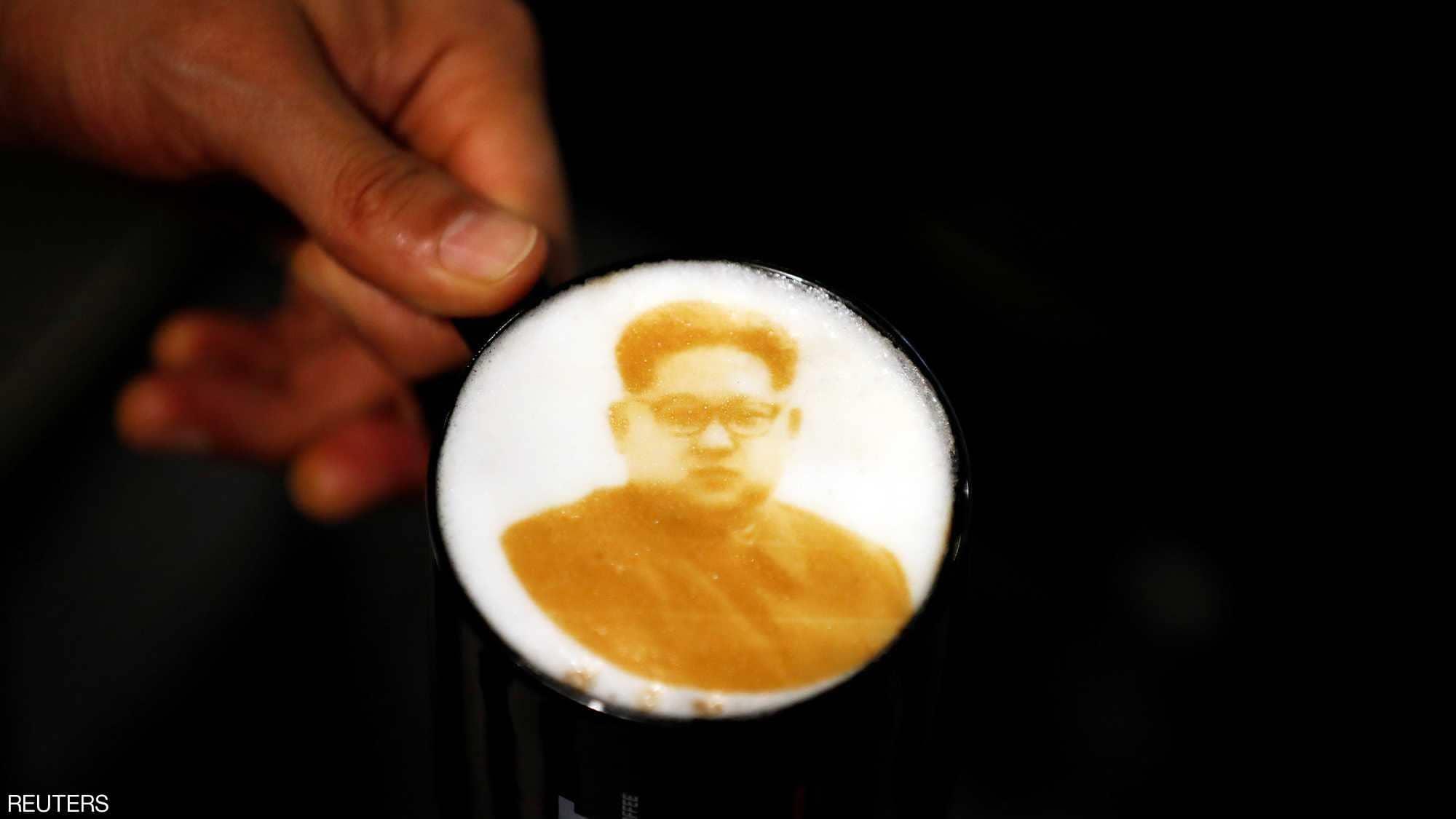 بالصور.. قهوة في كوريا الجنوبية بـ"طعم كيم"                                                                                                                                                             