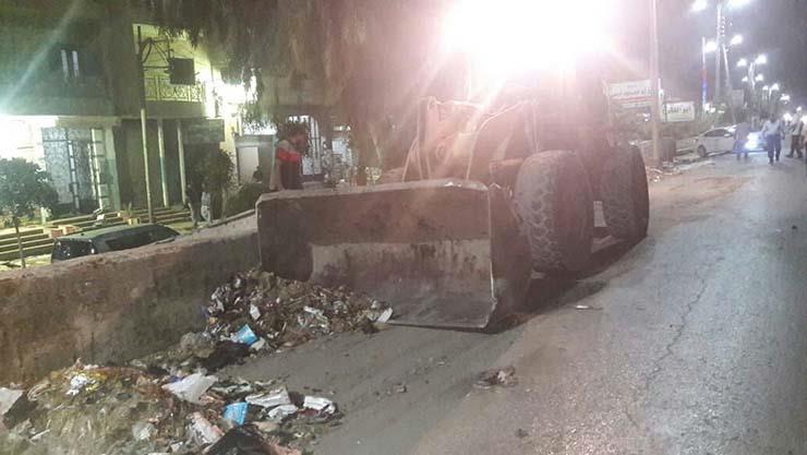 رفع 40طن من مخلفات القمامة بمدينةالمنصورة (1)                                                                                                                                                           