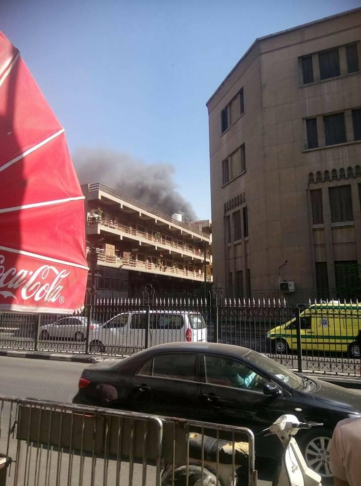 حريق مستشفى الحسين الجامعي بالدراسة (1)                                                                                                                                                                 