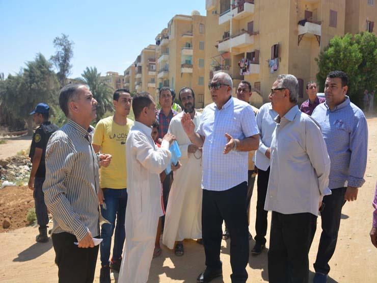 جولة تفقدية لمحافظ الوادي الجديد بحي البستان                                                                                                                                                            