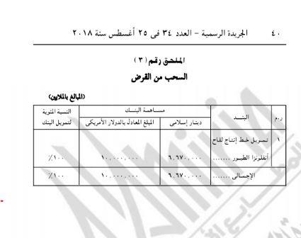 اتفاقية قرض تمويل مشروع مكافجة أنفلونزا الطيور 18                                                                                                                                                       