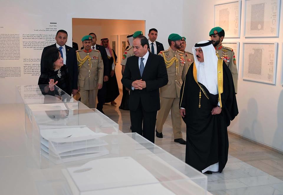 السيسي يتفقد أقدم متحف في الخليج العربي (1)                                                                                                                                                             