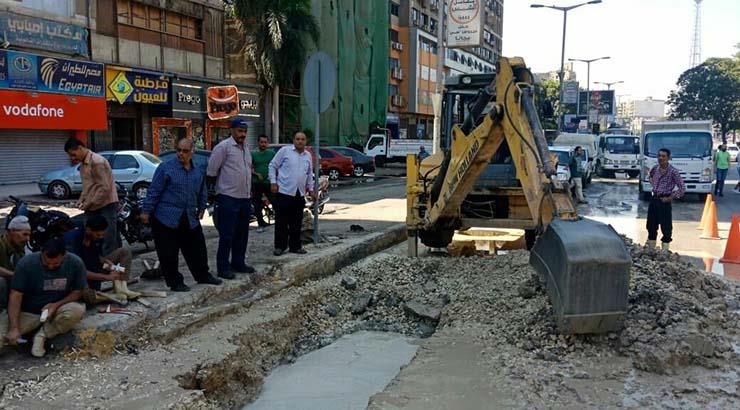 اصلاح خط مياه بشارع جامعة الدول (1)                                                                                                                                                                     