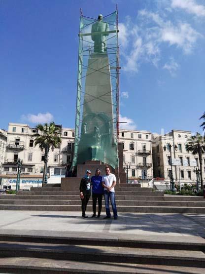 جانب من أعمال ترميم تمثال سعد زغلول (1)                                                                                                                                                                 