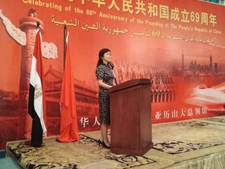 قنصلية الصين بالإسكندرية تحتفل بالعيد الوطني الــ69 لتأسيس الجمهورية (2)