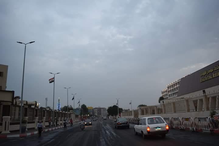 سقوط أمطار خفيفة على بعض مدن وقرى سوهاج 1                                                                                                                                                               