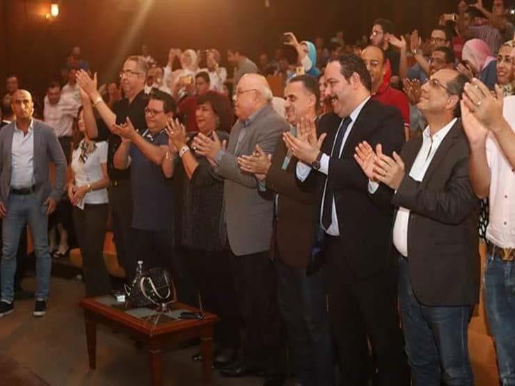 وزيرة الثقافة وخالد جلال وخالد عبدالجليل يحضرون العرض المسرحي أبو كبسولة (1)                                                                                                                            
