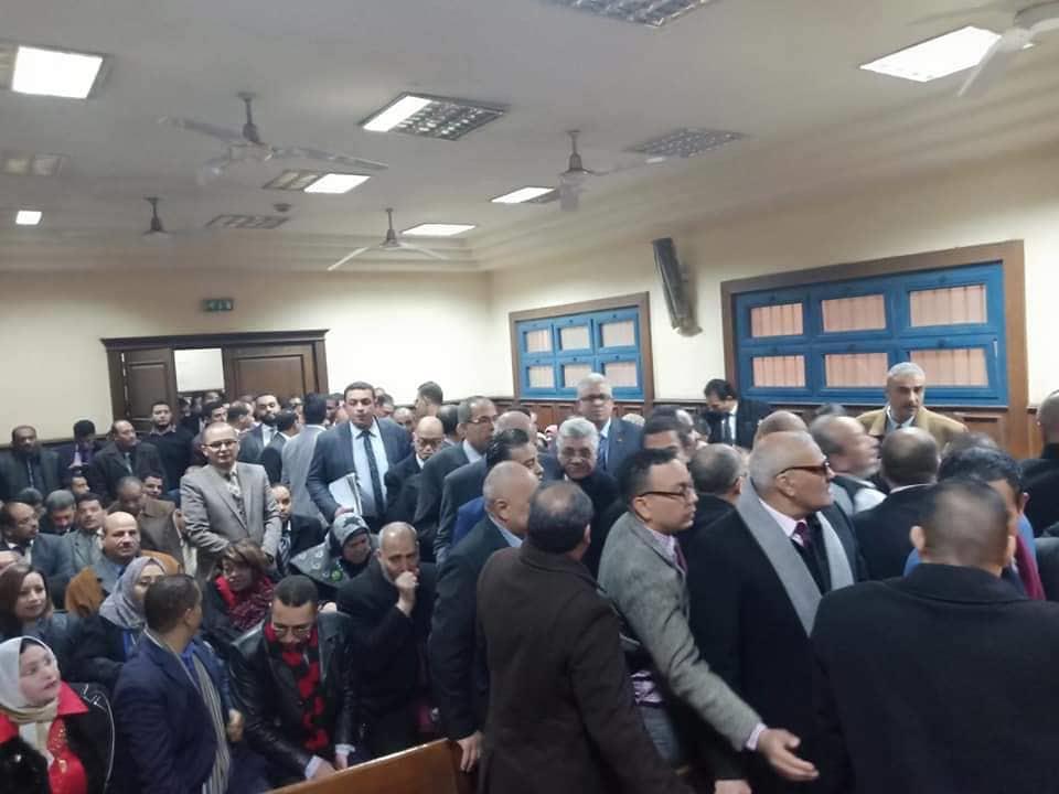 وصول نقيب المحامين لمحكمة جنوب القاهرة (1)