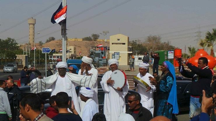 الفنون الشعبية تشارك فى احتفال العيد القومى لأسوان