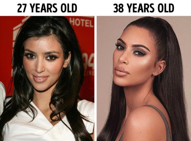 Kim Kardashian عارضة الأزياء الأمريكية تبلغ  من العمر 36 سنة