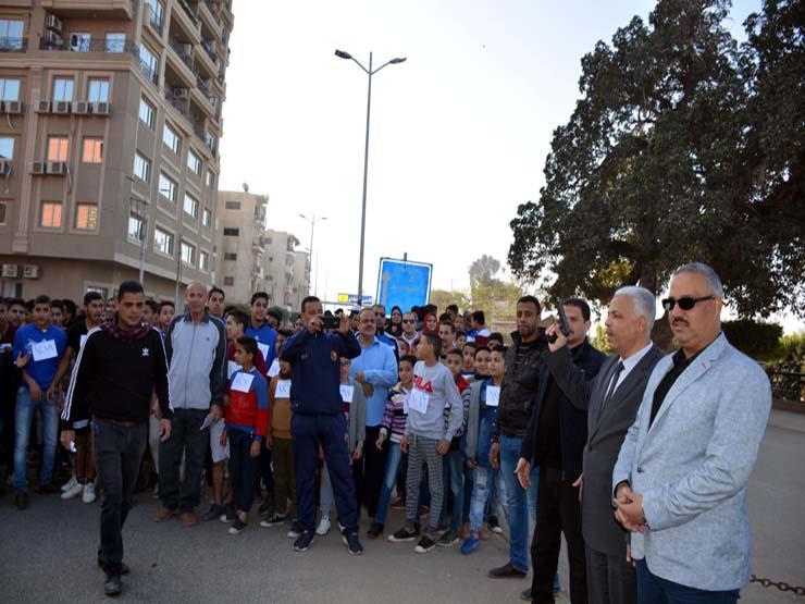 مسيرة شبابية احتفالا بذكرى 25 يناير وعيد الشرطة (2)