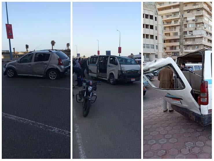 مصرع وإصابة 4 أشخاص في انقلاب سيارة بالاسكندرية