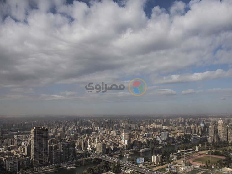 تجمع سحب الأمطار في سماء القاهرة (2)