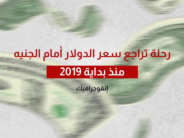 فقد 168 قرشا.. رحلة تراجع الدولار أمام الجنيه في 2019 (إنفوجرافيك) فقد 168 قرشا.. رحلة تراجع الدولار أمام الجنيه في 2019 (إنفوجرافيك)
