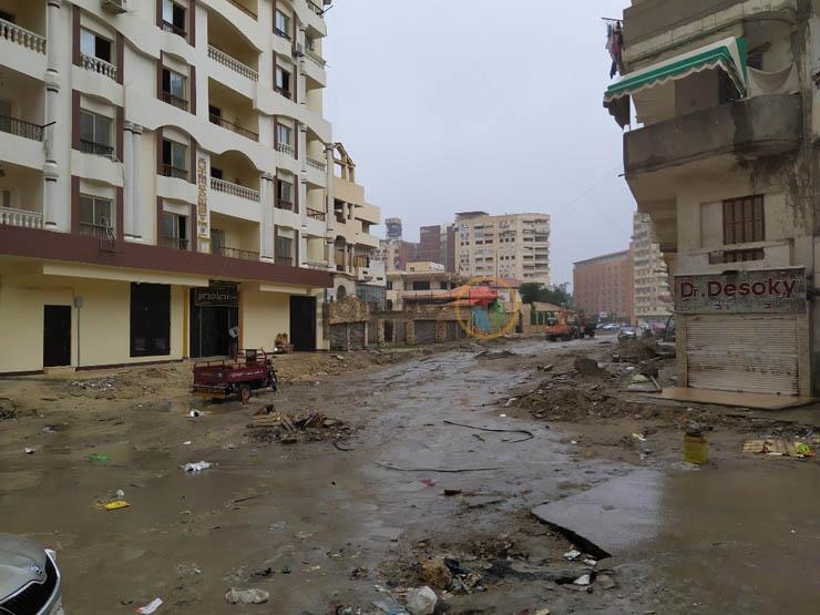 أمطار غزيرة على محافظة بورسعيد