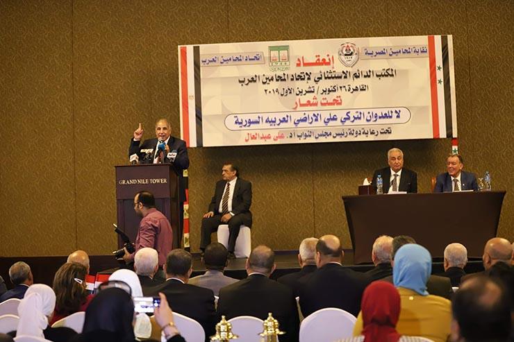 الجلسة الافتتاحية للمكتب الدائم الاستثنائي لاتحاد المحامين العرب