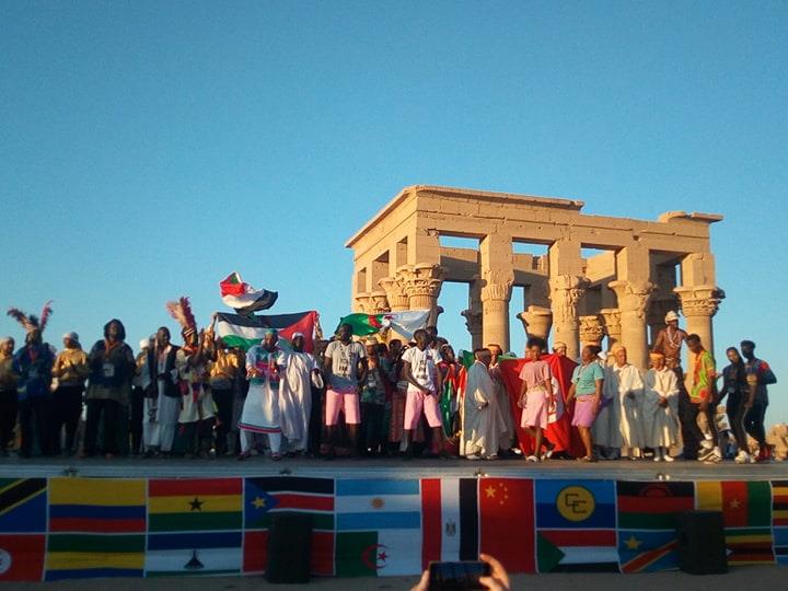 افتتاح مهرجان الأفروصينى بمعبد فيلة