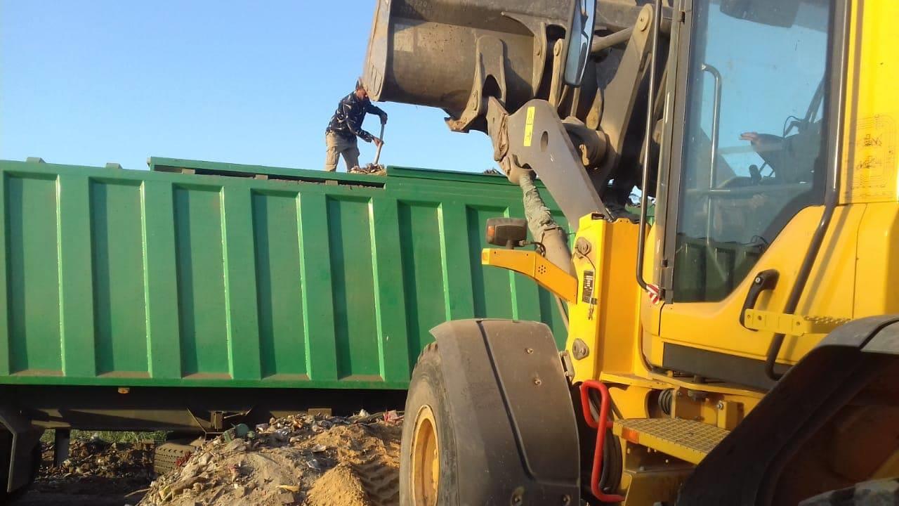 حاويات بسعة 50 طن لجمع القمامة بديروط 