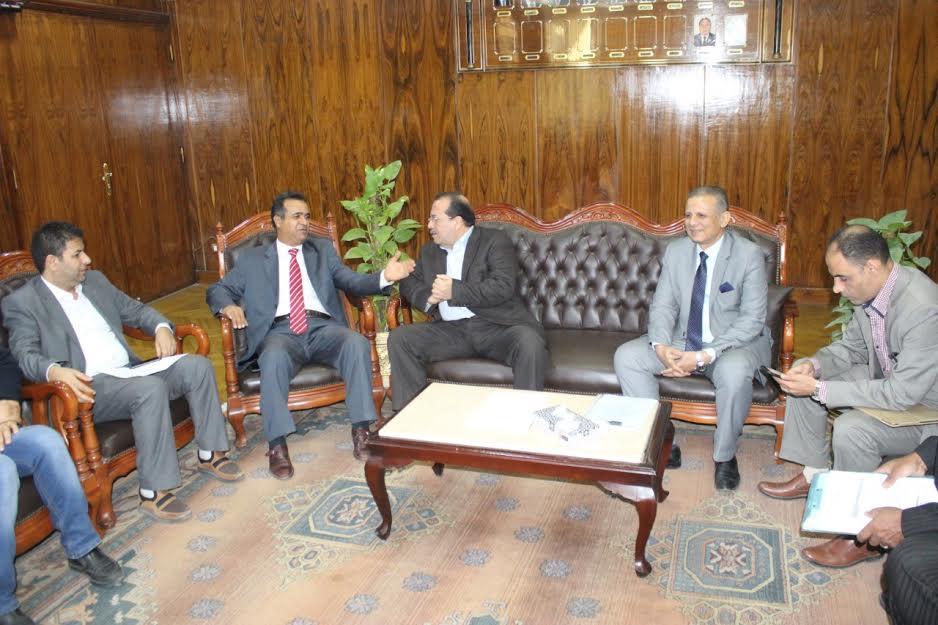 رئيس جامعة طنطا يستقبل نائب الملحق الثقافي الليبي