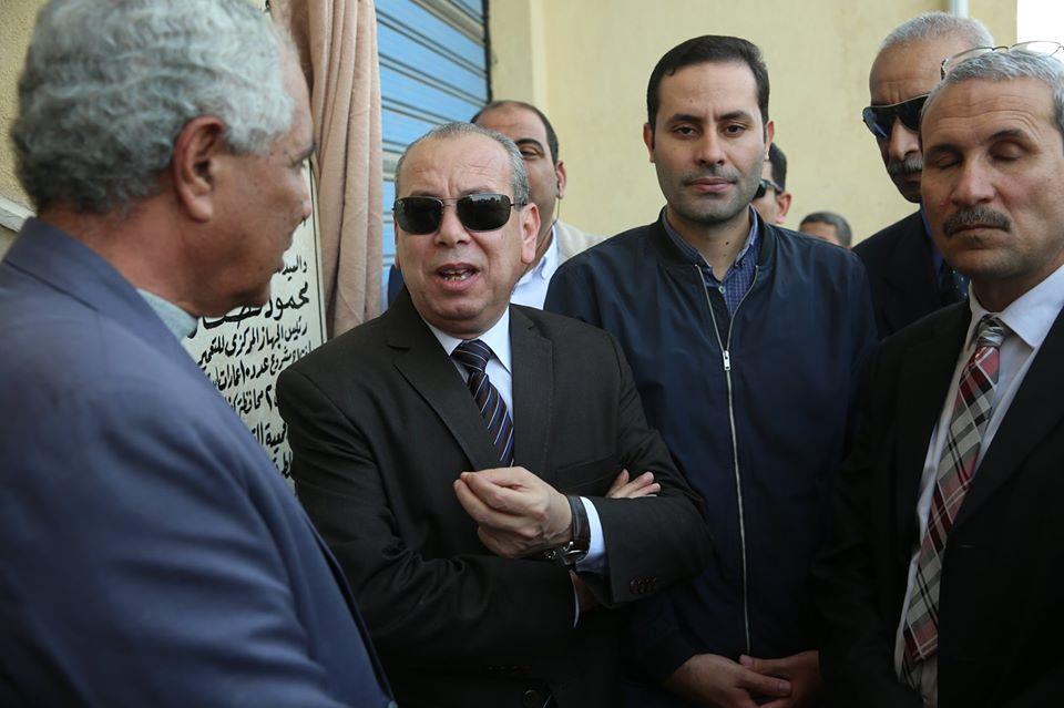 محافظ كفر الشيخ أثناء افتتاح وحدات الاسكان الاجتماعي بقلين