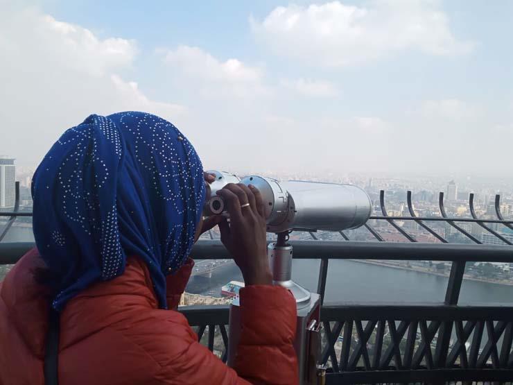 جانب من زيارات المتدربين الأفارقة لبرج القاهرة ومجمع الأديان