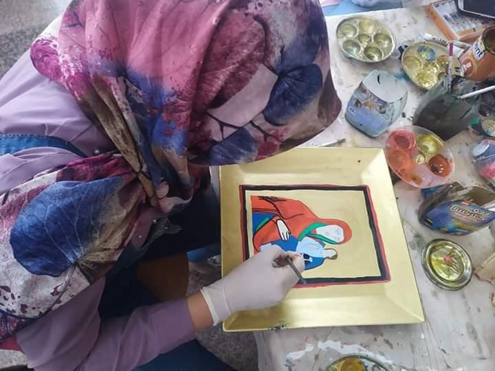 أثناء رسم أيقونة