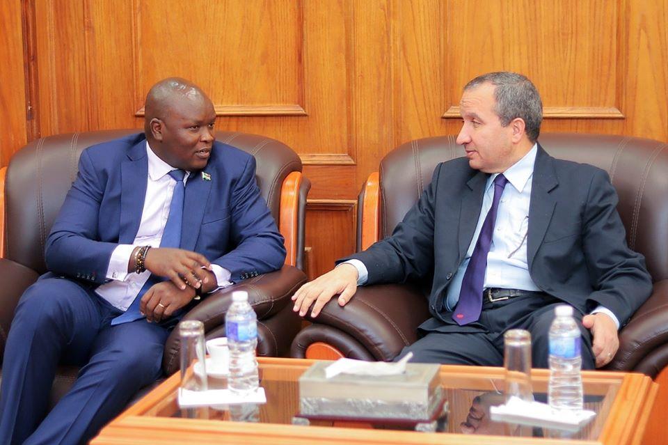 لقاء رئيس جامعة السويس بالسفير السوداني 