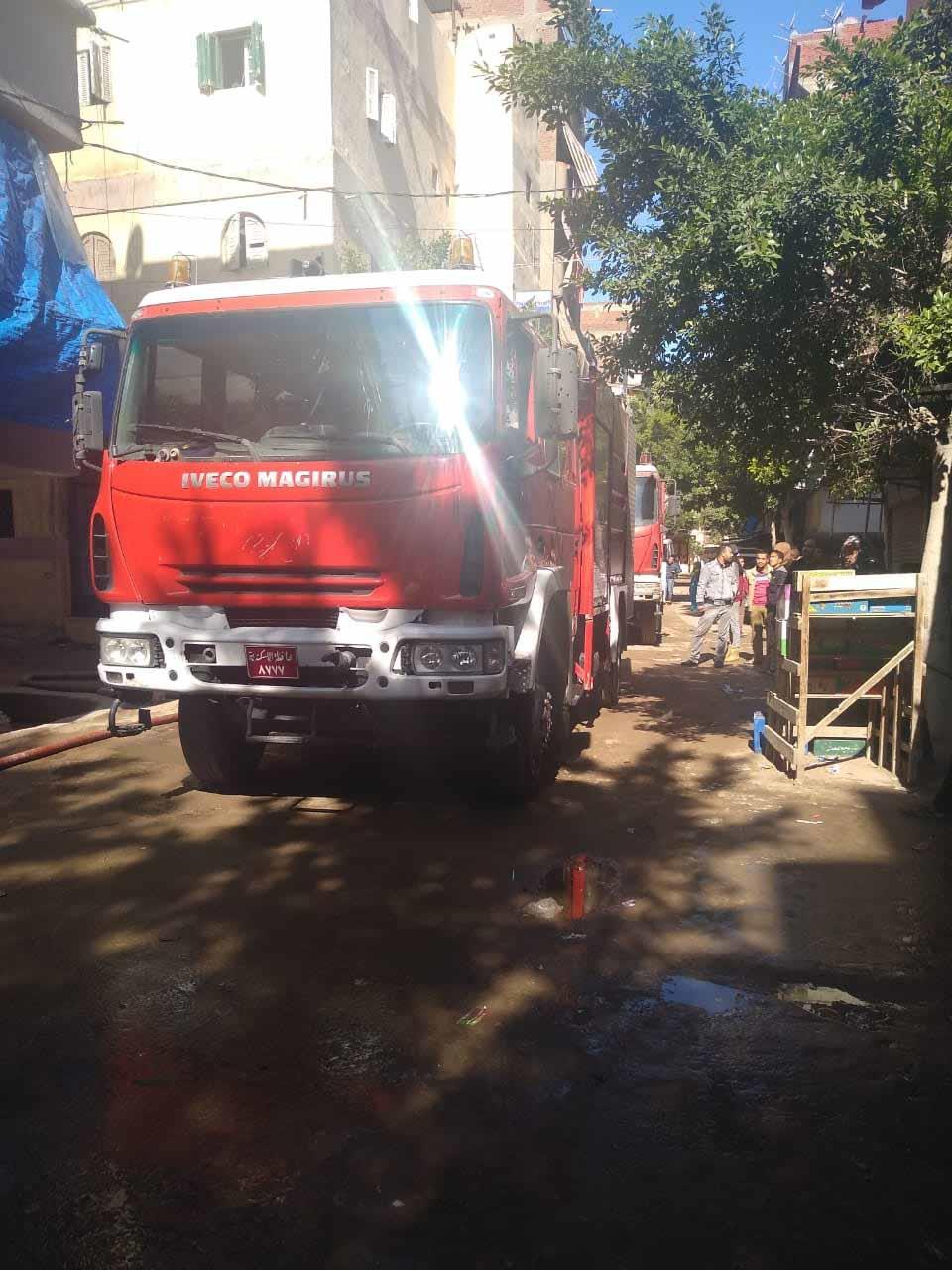 إخماد حريق بشقة سكنية في الإسكندرية (2)