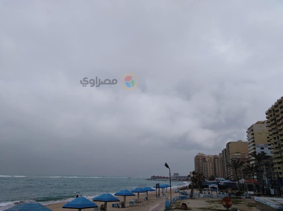 هطول أمطار متوسطة على الإسكندرية (2)