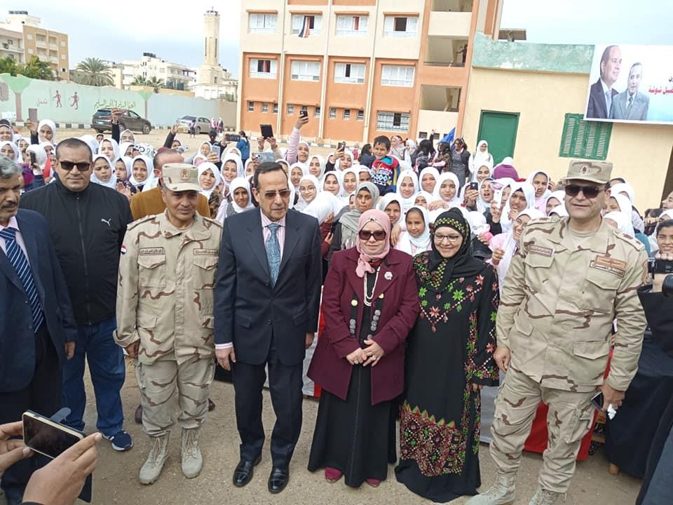 افتتاح حديقة الطفل في مدرسة الشهيد مصطفي جاويش بالعريش (2)