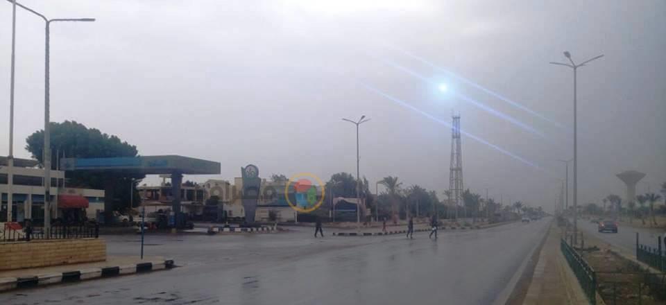 أمطار غزيرة علي مدينة راس سدر (2)