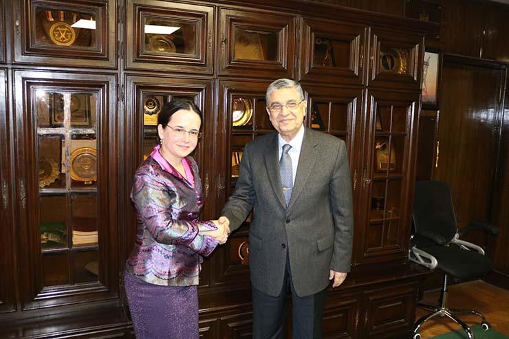 وزير الكهرباء يلتقي نائب وزير الخارجية الروماني (1)