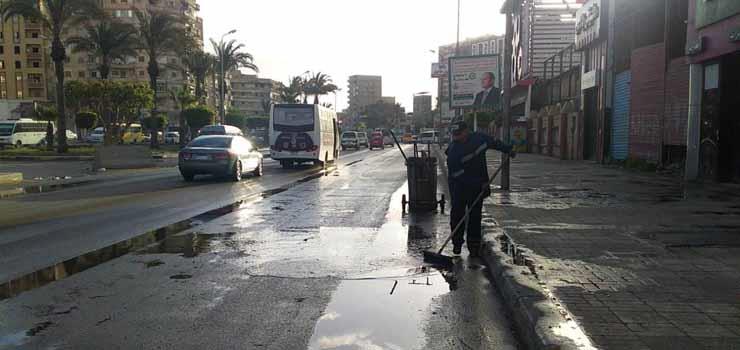 أمطار غزيرة على أحياء شرق الإسكندرية (1)