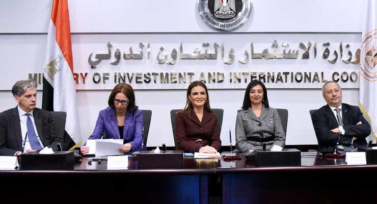 وزيرة الاستثمار والتعاون الدولي خلال إطلاق تقرير البنك الدولي عن تمكين المرأة في مصر (1)