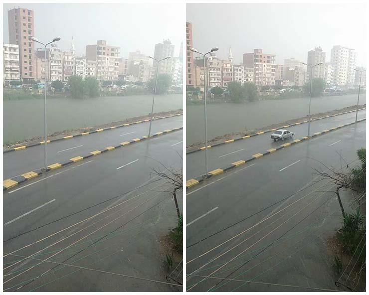 الأمطار تغرق شوارع القليوبية (1)