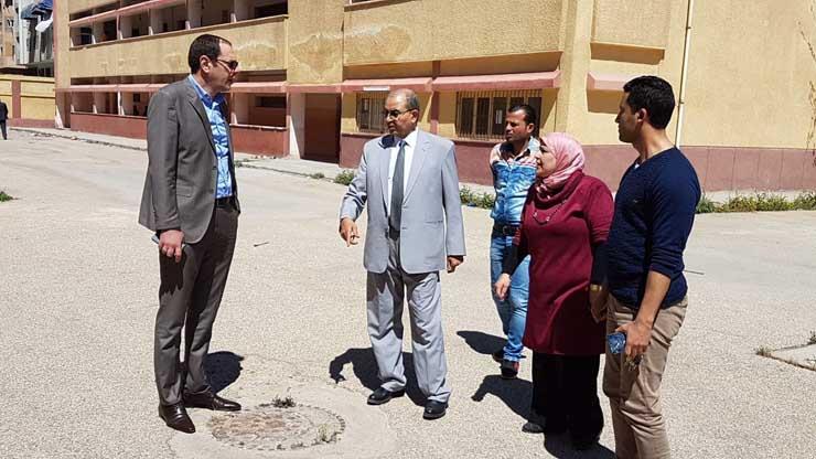 اللجنة الوزارية خلال تفقدها مدارس بورسعيد